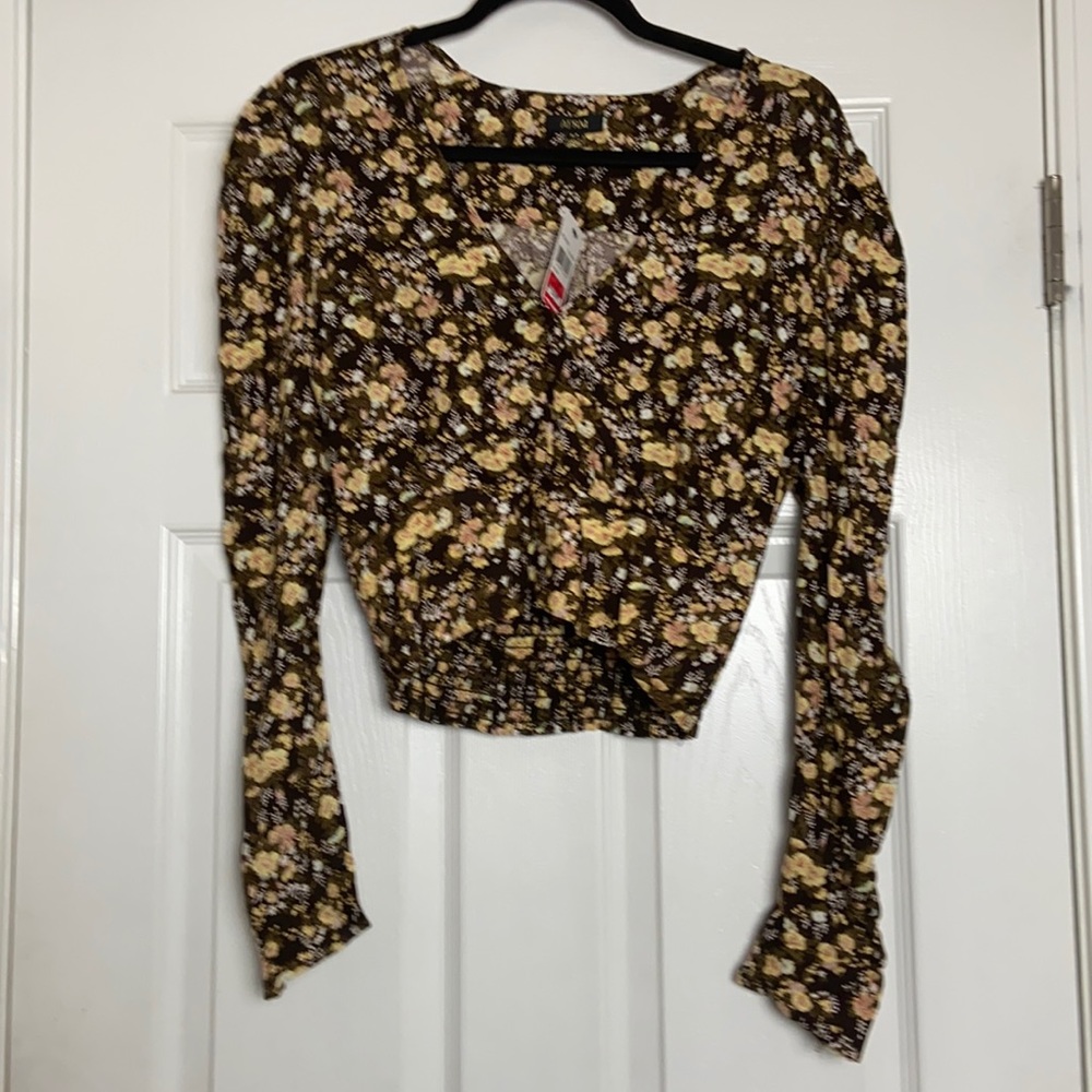 AFRM X Nordstrom Floral Blouse Small
